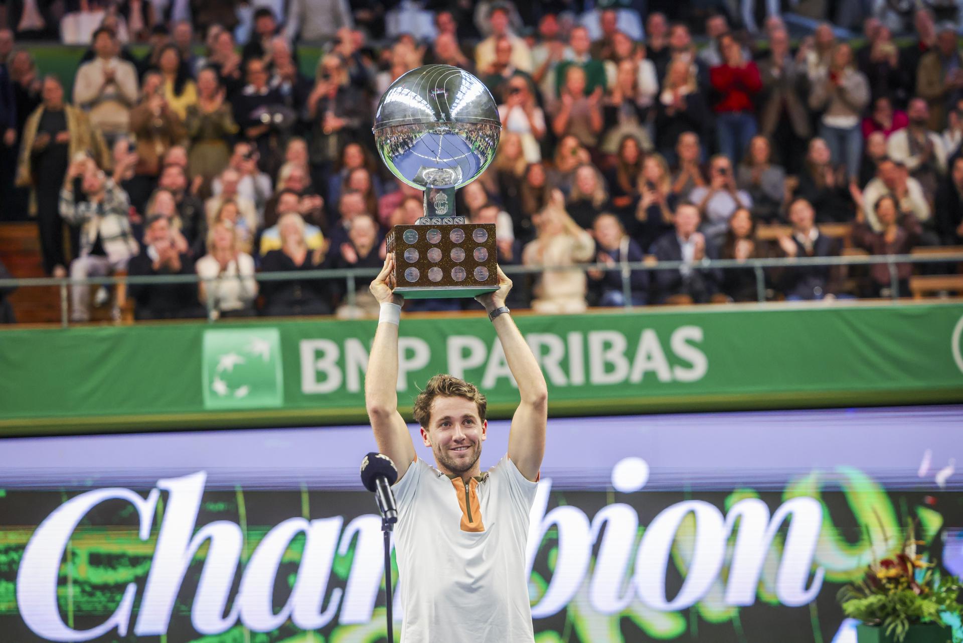 El noruego Casper Ruud en el torneo de Estocolmo EFE/EPA/Nils Petter Nilsson