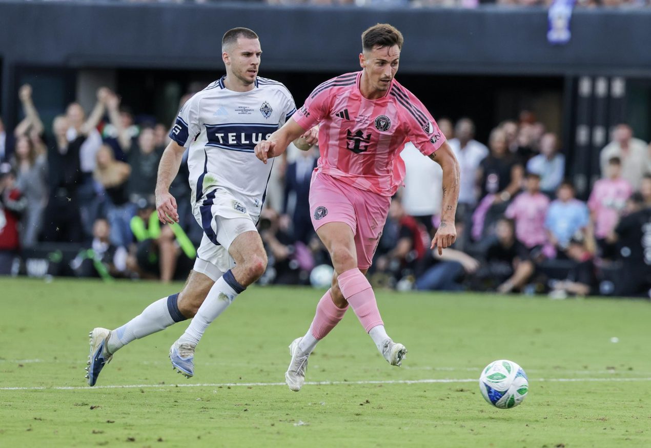 El argentino Tadeo Allende, durante un partido con el Inter de Miami el pasado 6 de diciembre. . EFE/ CRISTOBAL HERRERA-ULASHKEVICH