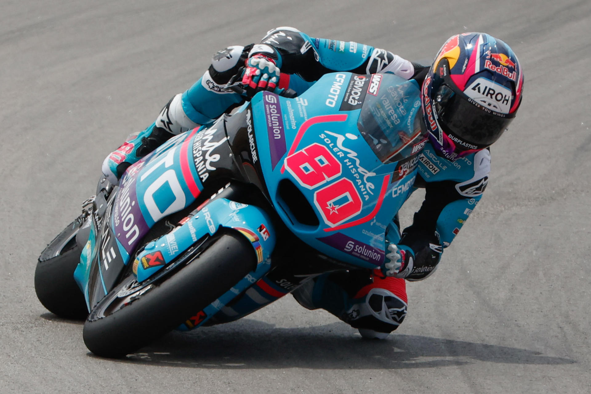 Fotografía de archivo del piloto colombiano de Moto2 David Alonso, del CFMOTO Inde Aspar Team, . EFE/ Javier Cebollada