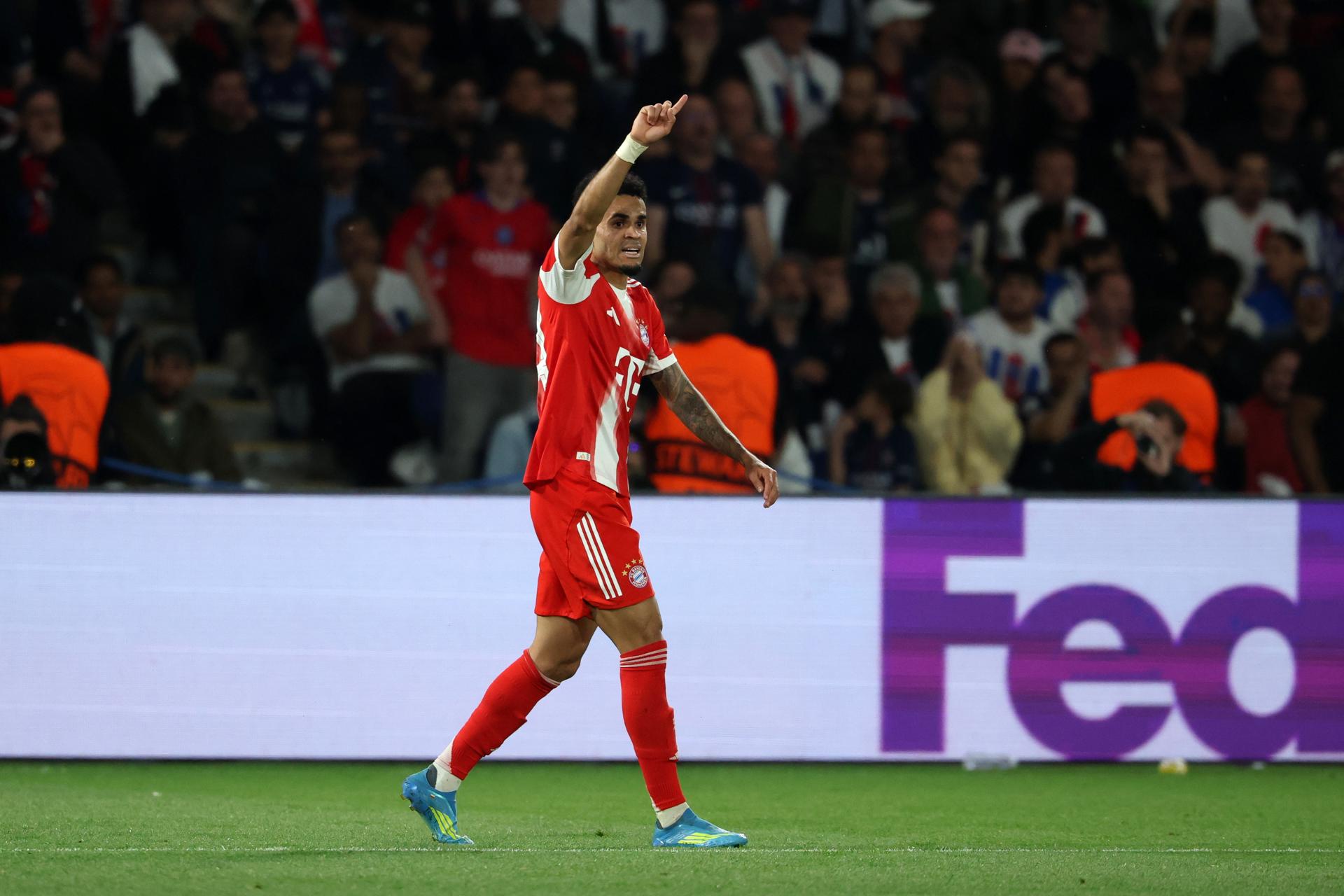 Luis Díaz, ante el París Saint-Germain. EFE/EPA/MOHAMMED BADRA