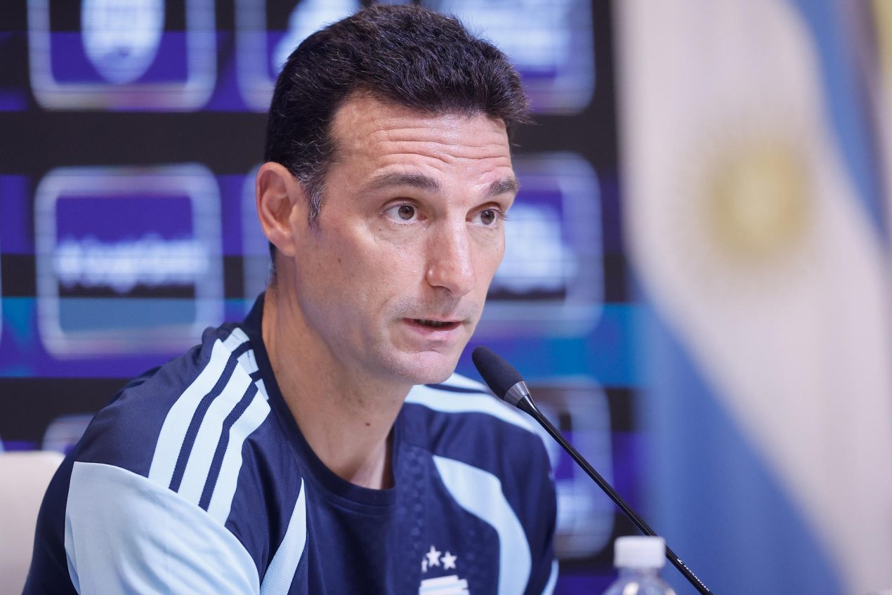 El entrenador de la selección argentina de fútbol, Lionel Scaloni, en una imagen de archivo. EFE/ Juan Ignacio Roncoroni