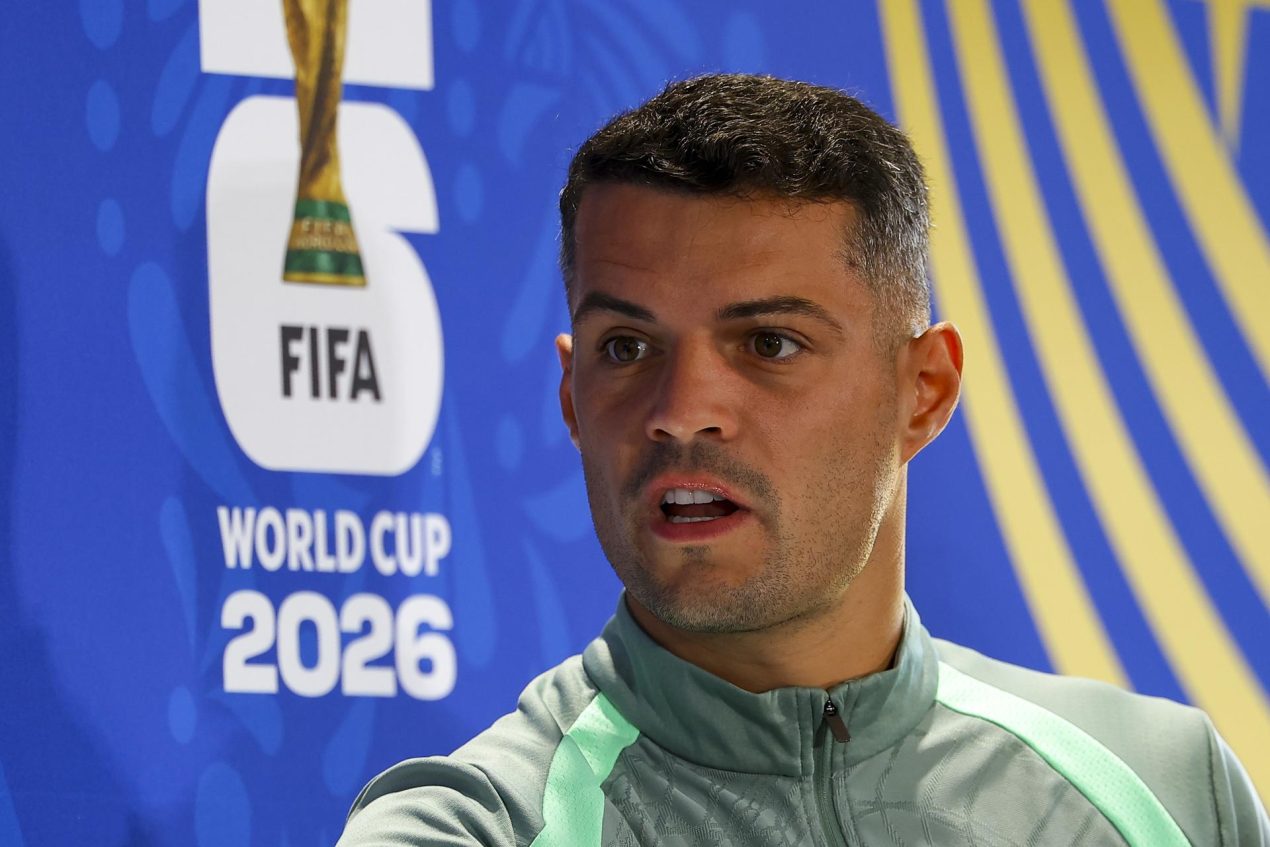 Granit Xhaka, capitán de Suiza. EFE/EPA/CHRISTOPHER NEUNDORF