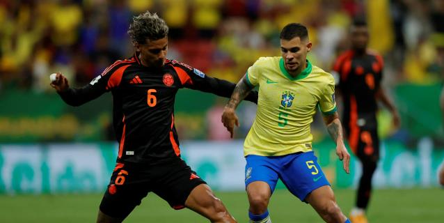 Bruno Guimarães y Gabriel Magalhães, bajas para el partido contra Argentina por sanción