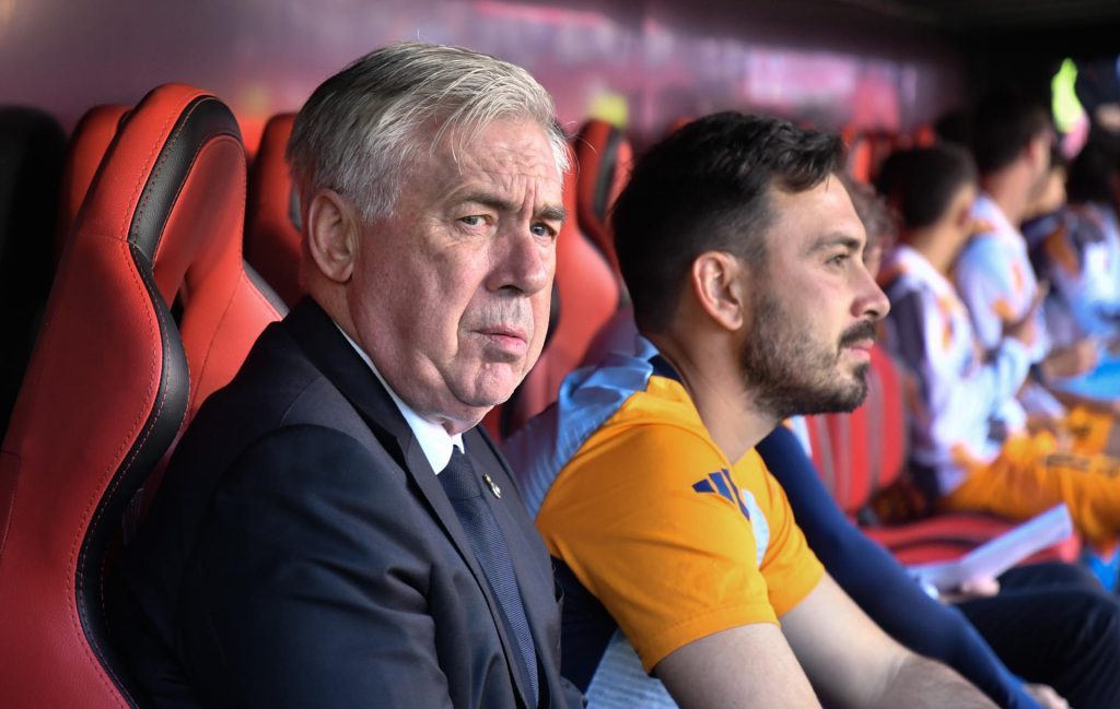 Carlo Ancelotti dirigirá el sábado su último partido como entrenador del Real Madrid. EFE/Raúl Caro
