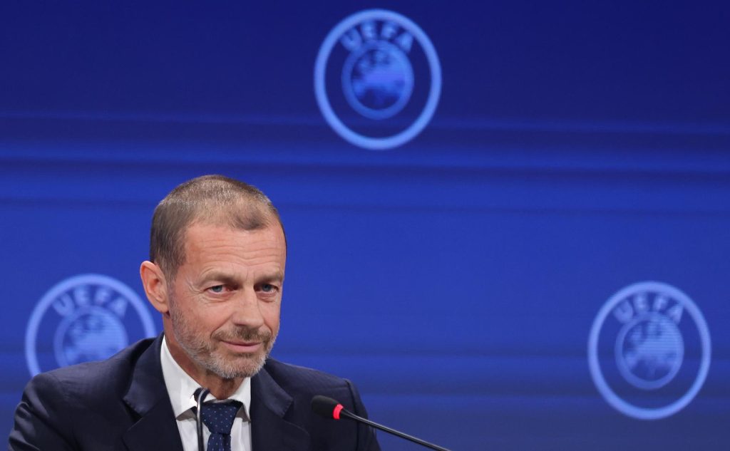 Aleksander Ceferin, presidente de la UEFA. EFE/EPA/ANDREJ CUKIC
