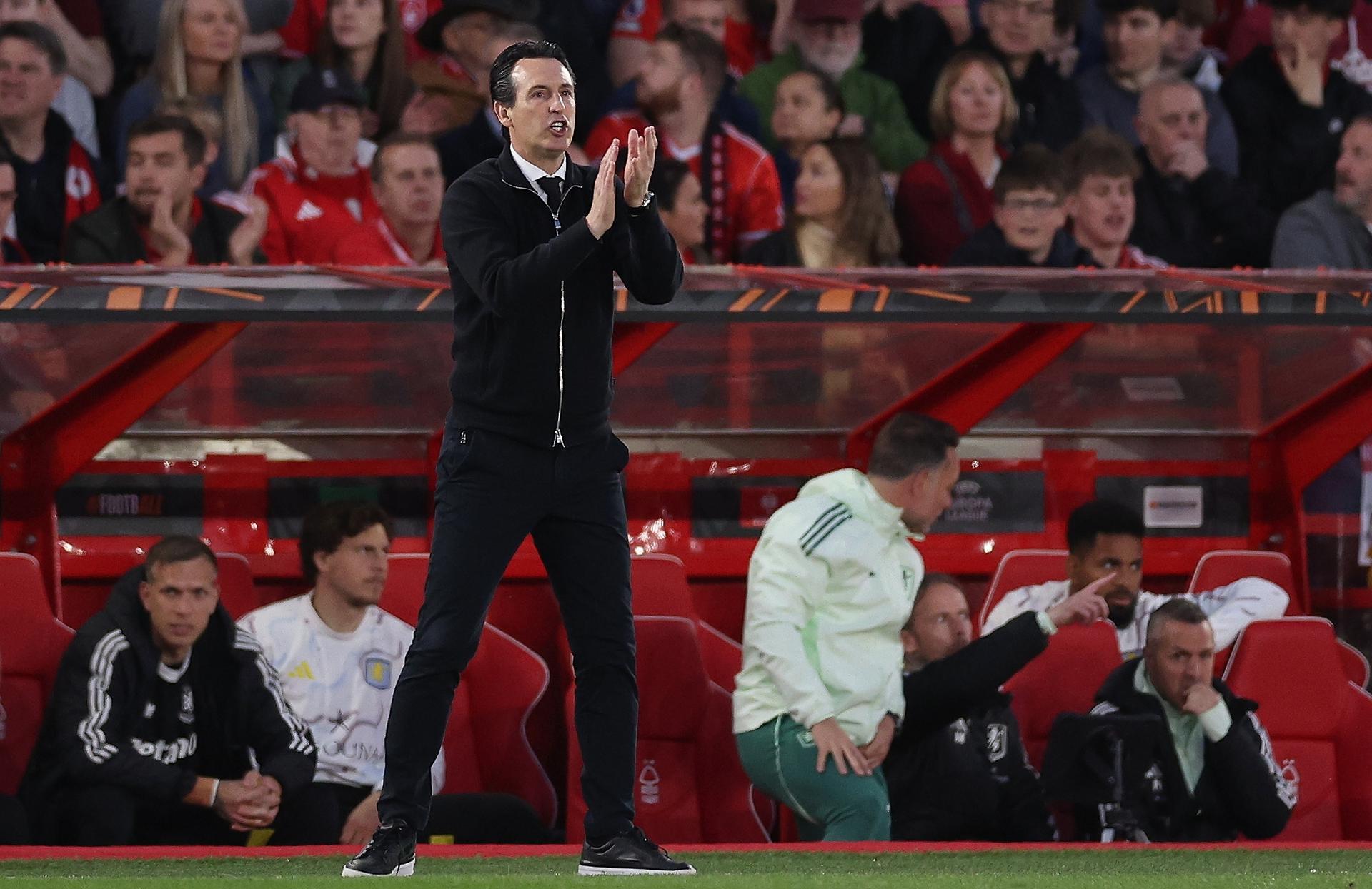 Unai Emery, durante el partido. EFE/EPA/ADAM VAUGHAN