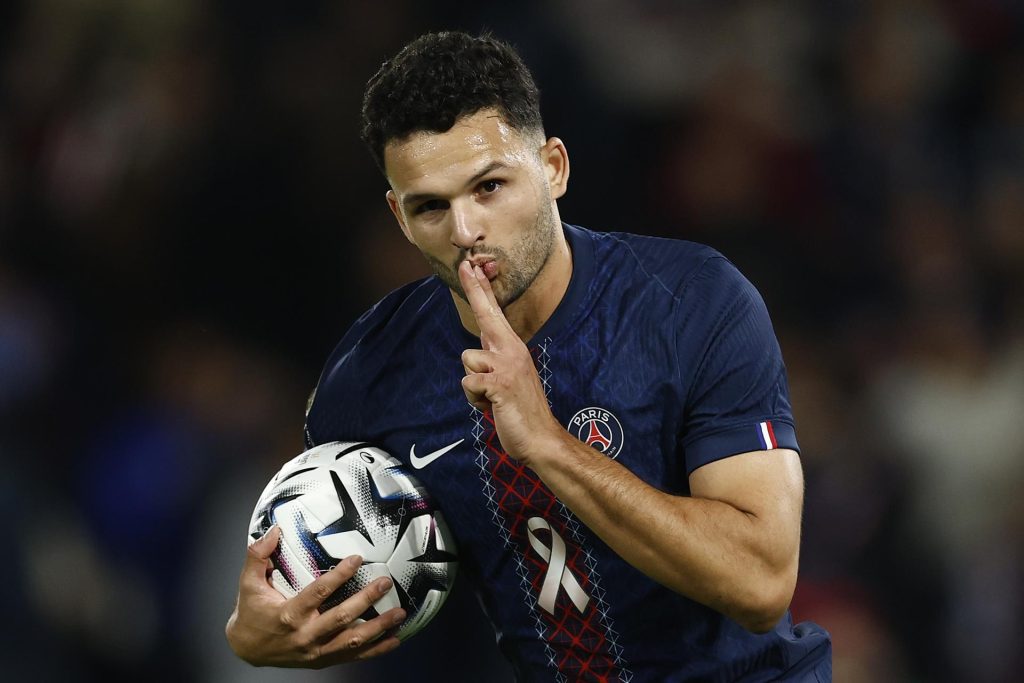 El jugador del PSG Goncalo Ramos en foto de archivo de YOAN VALAT. EFE/EPA
