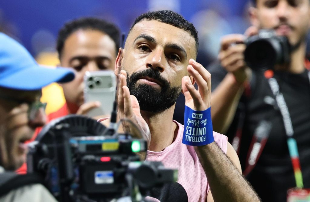El egipcio Mo Salah, tras la derrota de su selección ante la de Argentina en los octavos de final del Mundial de Estados Unidos, México y Canadá el pasado 7 de julio. EFE/RONALD WITTEK
